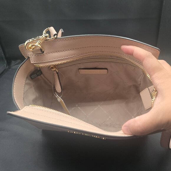 Michael Kors Selma Stud Medium Messenger Crossbody Ballet Pink - Picture 7 of 10